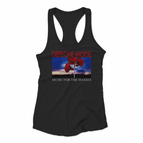 Depeche Mode Music For The Masses Women Racerback Tank Tops