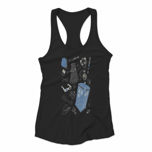 Doctor Who Artifacts Women Racerback Tank Tops