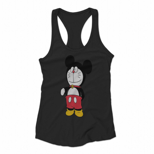 Doraemon Mickey Mouse Women Racerback Tank Tops