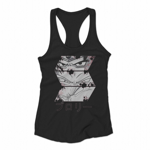 Dragon Ball Z Broly Eyes Women Racerback Tank Tops