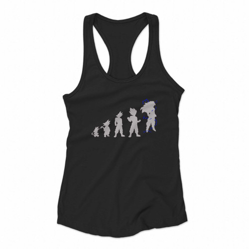 Dragonball Z Super Saiyan Evolution Women Racerback Tank Tops