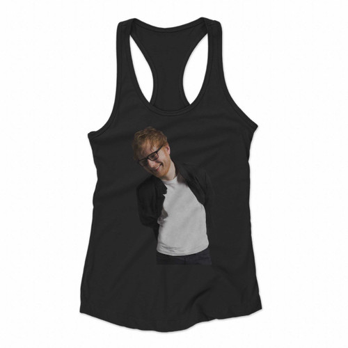 Ed Sheeran Blank Women Racerback Tank Tops