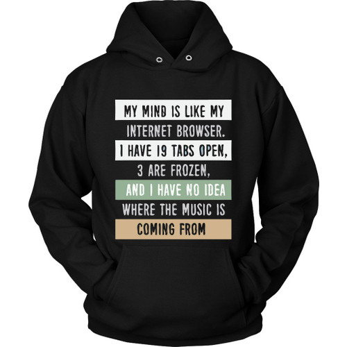 My Mind Is Like A Internet Browser Unisex Hoodie