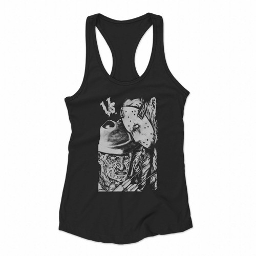 Freddy Vs Jason Women Racerback Tank Tops