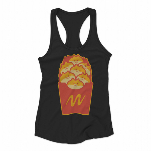 Friendch Fries Women Racerback Tank Tops