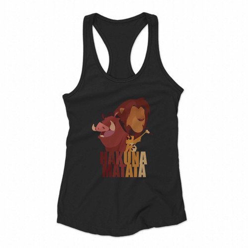 Hakuna Matata Lion King Women Racerback Tank Tops