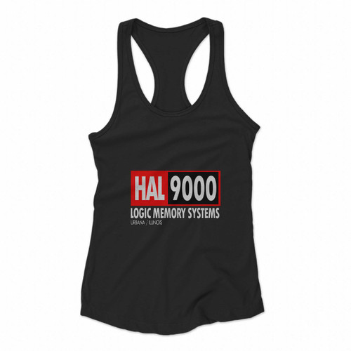 Hal 9000 Logic Memory Systems Logo Women Racerback Tank Tops