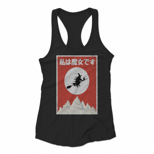 Halloween Vintage Japanese Women Racerback Tank Tops