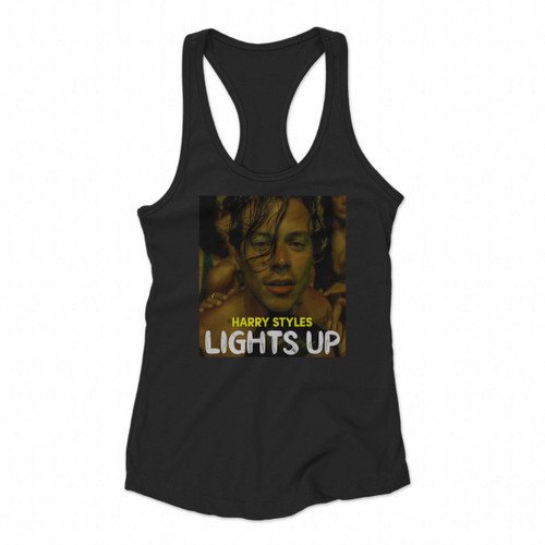 Harry Styles Lights Up Women Racerback Tank Tops