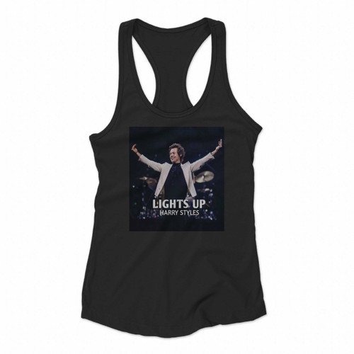 Harry Styles Lights Up Concert Women Racerback Tank Tops