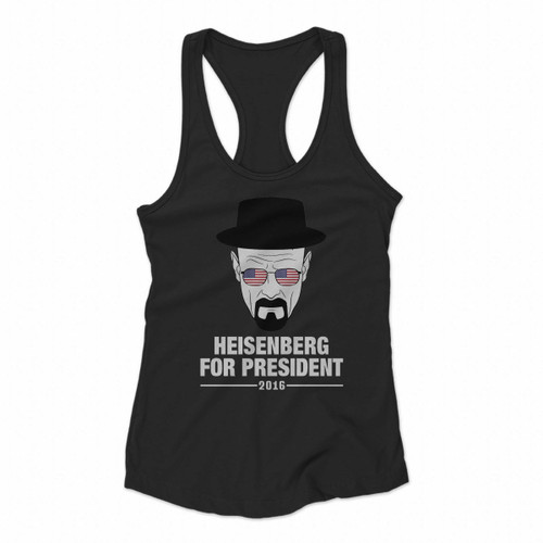 Heisenberg For President Art Women Racerback Tank Tops