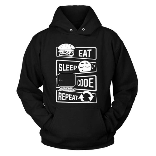 Eat Sleep Code Repeat Unisex Hoodie