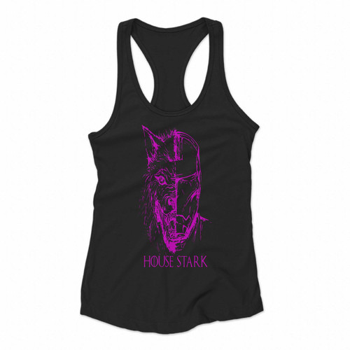 House Stark Iron Wolf Logo Women Racerback Tank Tops