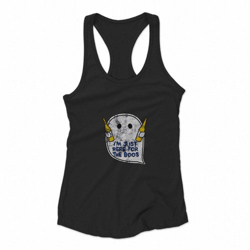 I Am Just Here For The Boos Women Racerback Tank Tops