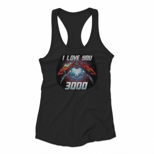 I Love You Three Thousand Iron Man Avengers Women Racerback Tank Tops