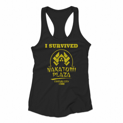 I Survived Nakatomi Plaza Women Racerback Tank Tops