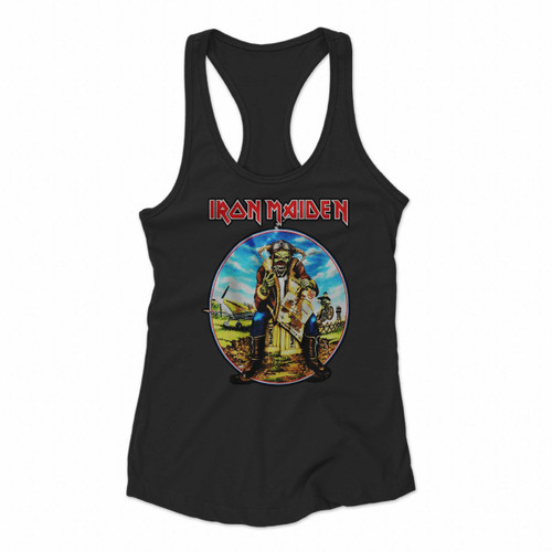 Iron Maiden Legacy Of The Beast Tour Logo Women Racerback Tank Tops