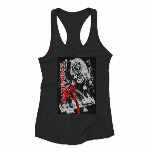 Iron Maiden Number Of The Beast Jumbo Women Racerback Tank Tops