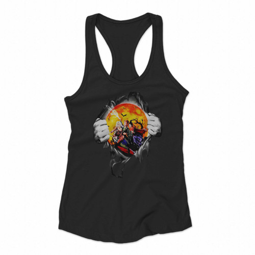 It Is Just A Bunch Of Hocus Pocus Halloween Women Racerback Tank Tops