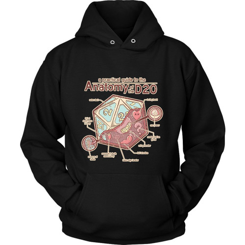 Anatomy Of The D20 Unisex Hoodie Anatomy Of The D20 Unisex Hoodie