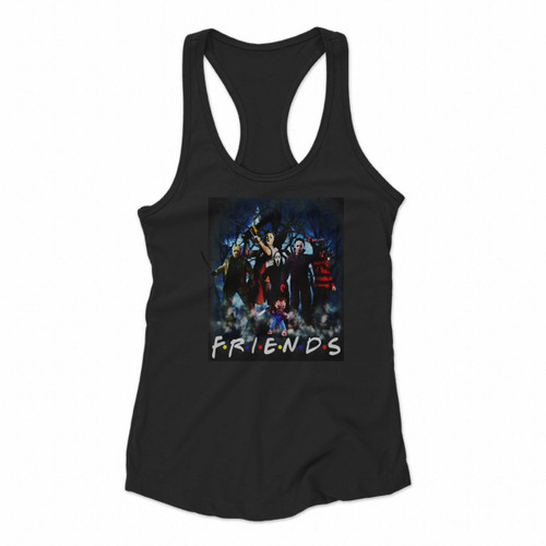 Jason Michael Friends Halloween Scary Horror Women Racerback Tank Tops