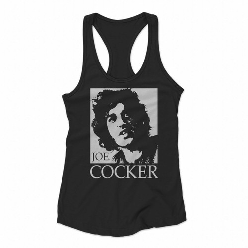 Joe Cocker Women Racerback Tank Tops