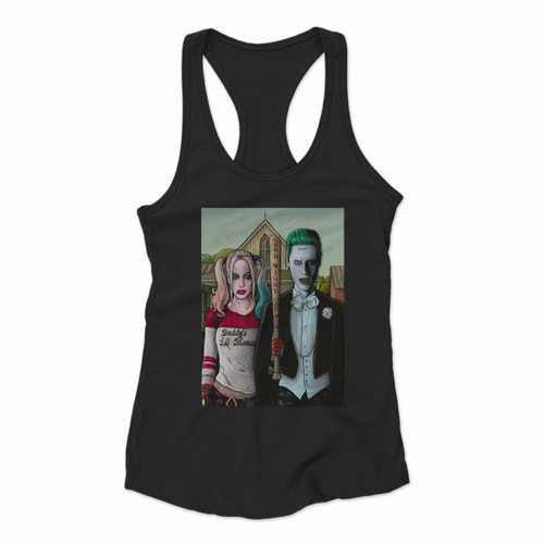 Joker And Harley Quinn The Arkhamgothic Women Racerback Tank Tops