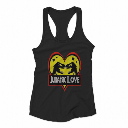 Jurrassic Love Love Women Racerback Tank Tops