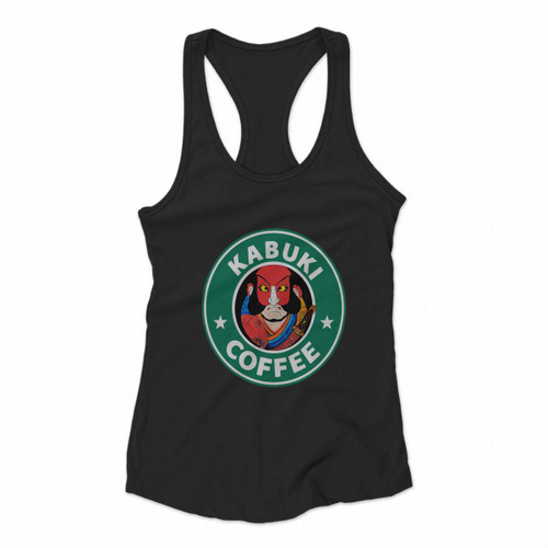 Kabuki Coffee Starbucks Women Racerback Tank Tops