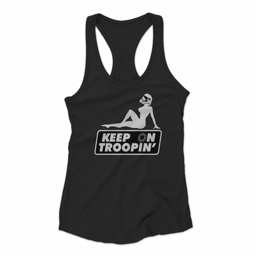 Keep On Trooping Women Racerback Tank Tops