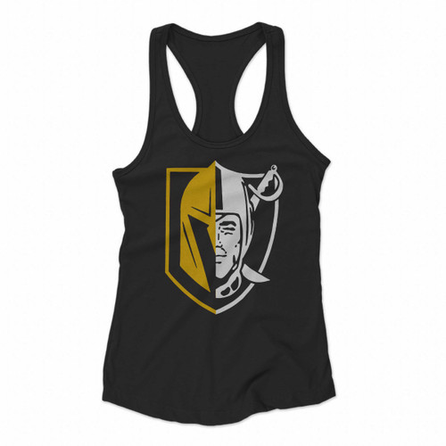 Knights Raiders Half Women Racerback Tank Tops