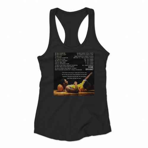 Kobe Bryant Records Women Racerback Tank Tops