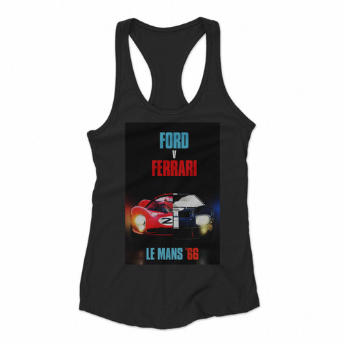 Le Mans 66 Ford V Ferrari Women Racerback Tank Tops