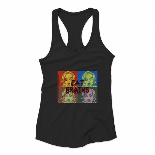 Liv Moore Izombie Eat Brains Women Racerback Tank Tops