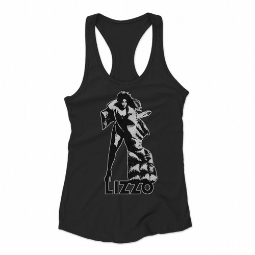 Lizzo The Black Stencil Women Racerback Tank Tops