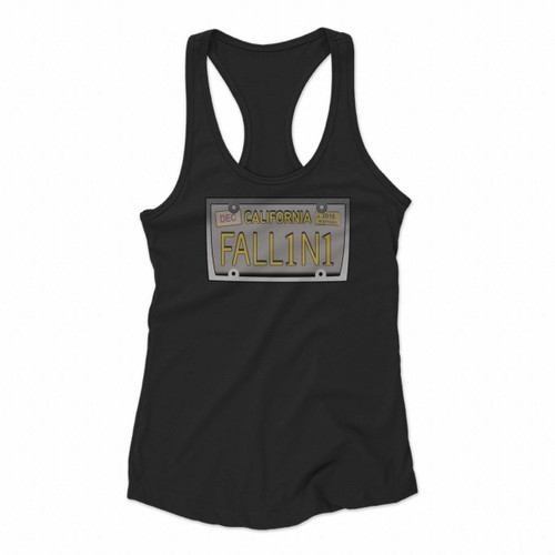 Lucifer California Plate Women Racerback Tank Tops