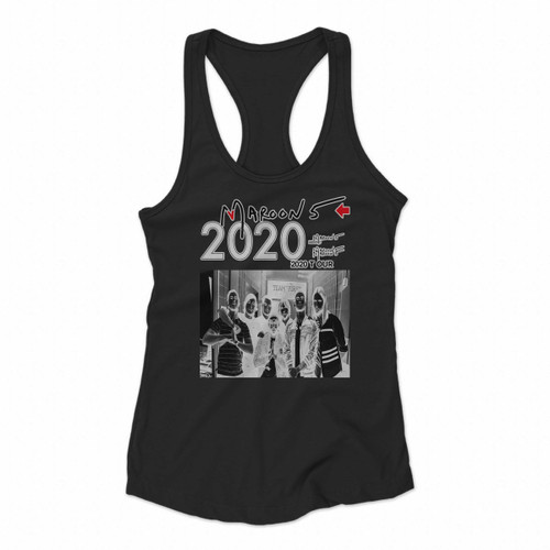 Maroon 5 With Meghan Trainor Art Women Racerback Tank Tops