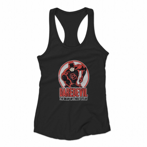 Marvel Daredevil Classic No Fear Women Racerback Tank Tops