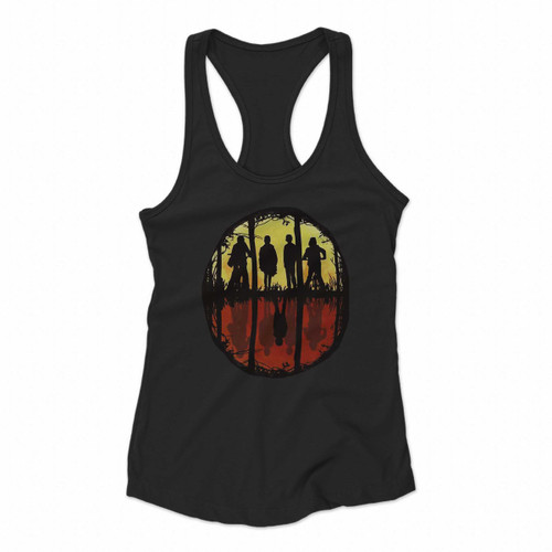 Men Is Stranger Mirror Stranger Things Women Racerback Tank Tops