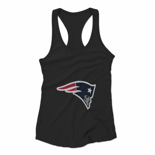 New England Patriots Nfl 47 Brand Team Logo Women Racerback Tank Tops