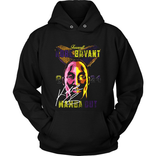 Farewell Kobe Bryant 8 24 Mamba Out Autograph Gunge Unisex Hoodie