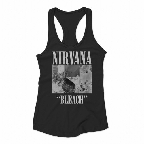 Nirvana Bleach Cover Album Women Racerback Tank Tops