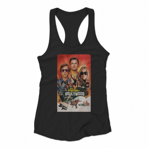 Once Upon A Time In Hollywood Poster Women Racerback Tank Tops