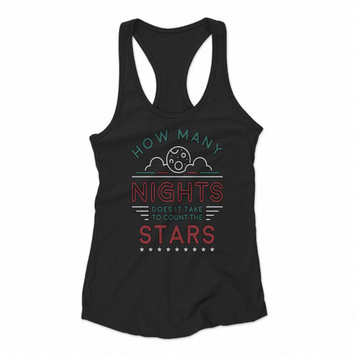 One Direction How Many Nights Women Racerback Tank Tops