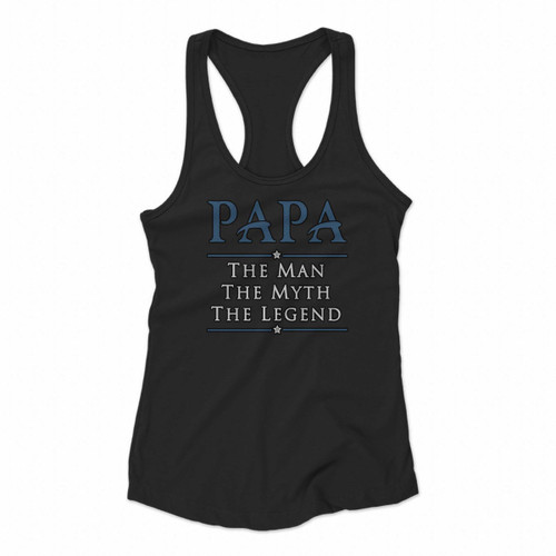 Papa Women Racerback Tank Tops