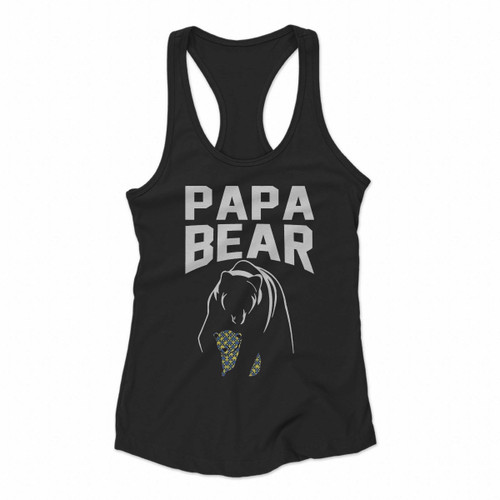 Papa Bear Women Racerback Tank Tops