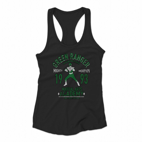 Power Ranger Green Women Racerback Tank Tops