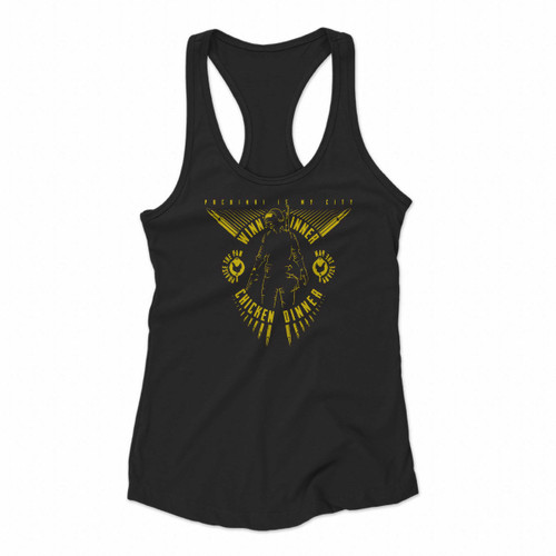 Pubg Winner Winner Chicken Dinner Pan Women Racerback Tank Tops