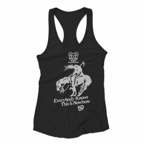 Radiohead Bear Logo Women Racerback Tank Tops