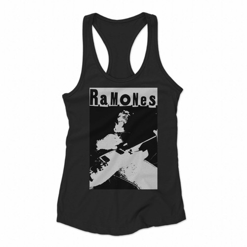 Ramones Guitar Art Women Racerback Tank Tops